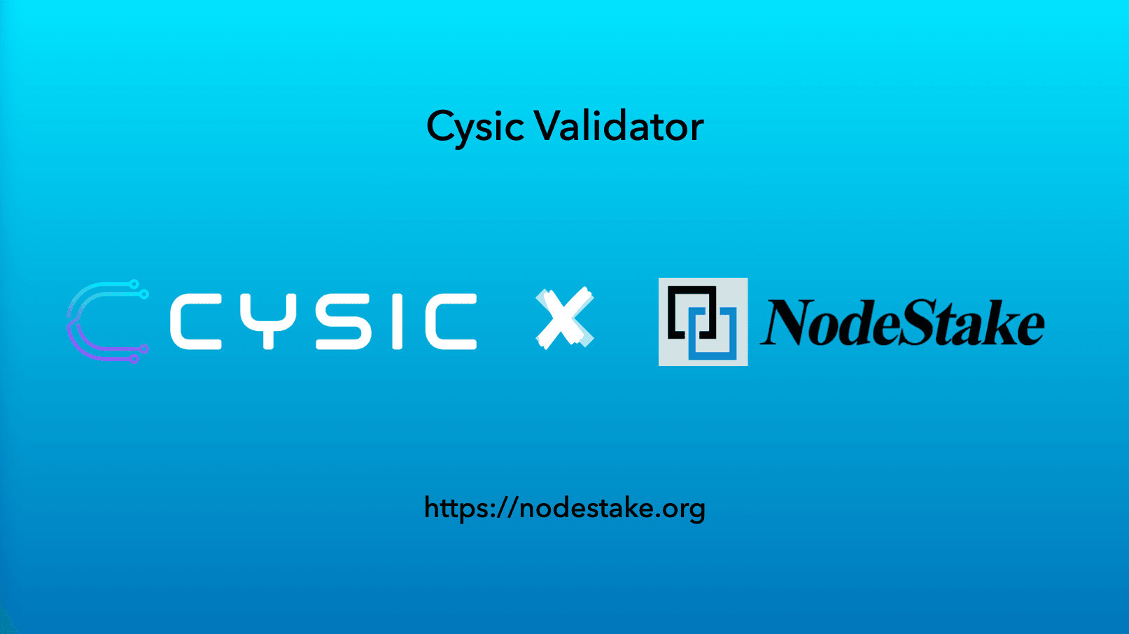 NodeStake validator live on Cysic mainnet
